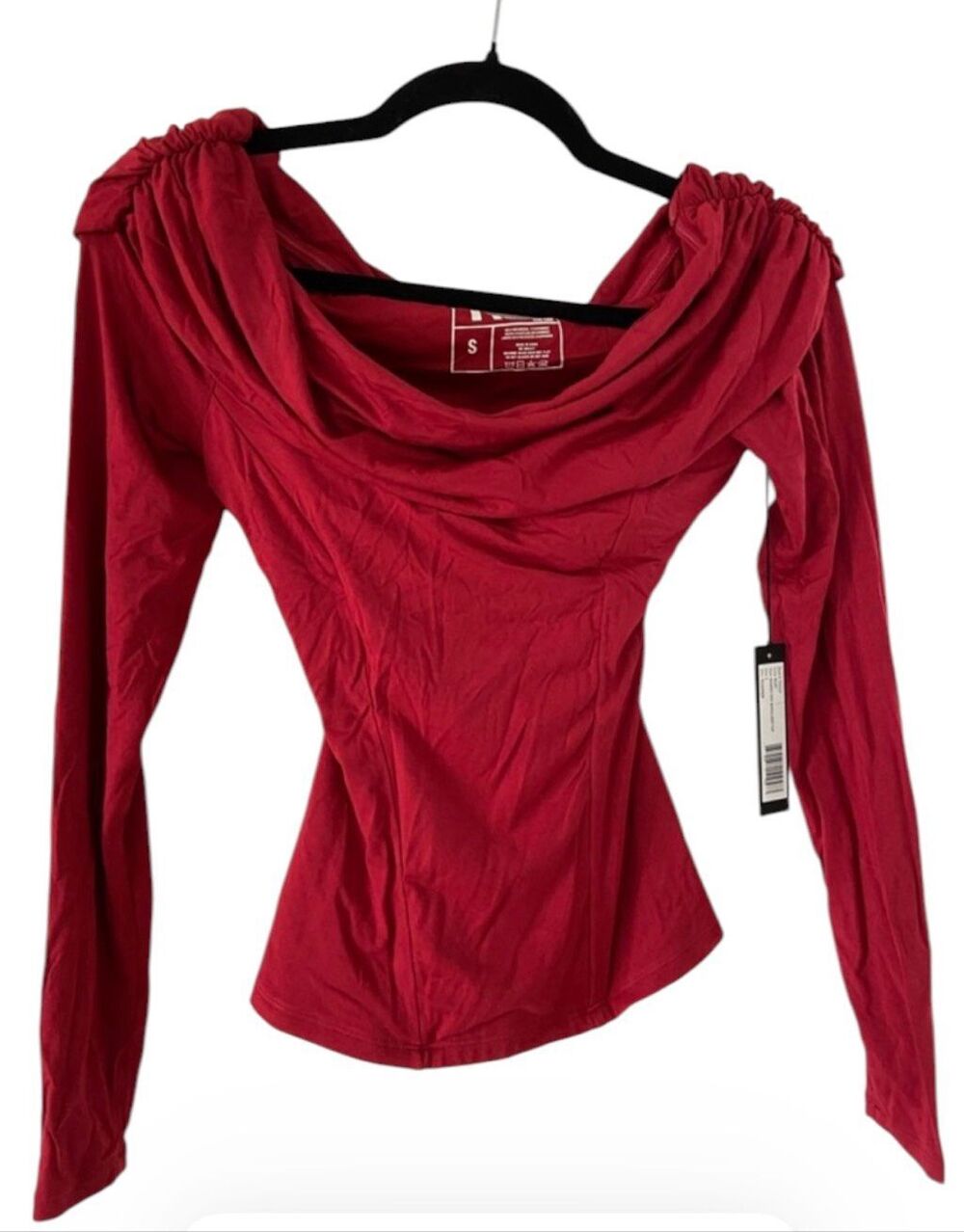 TA3 Shapey Off Shoulder Corset Top In Rust Size XS Nwt